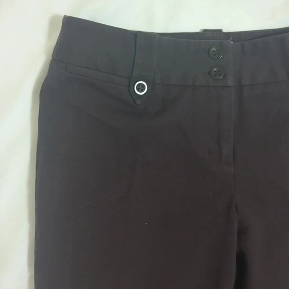 Ann Taylor Mid- Rise Bootcut Trousers, Color Brown Size 4P - Picture 2 of 13